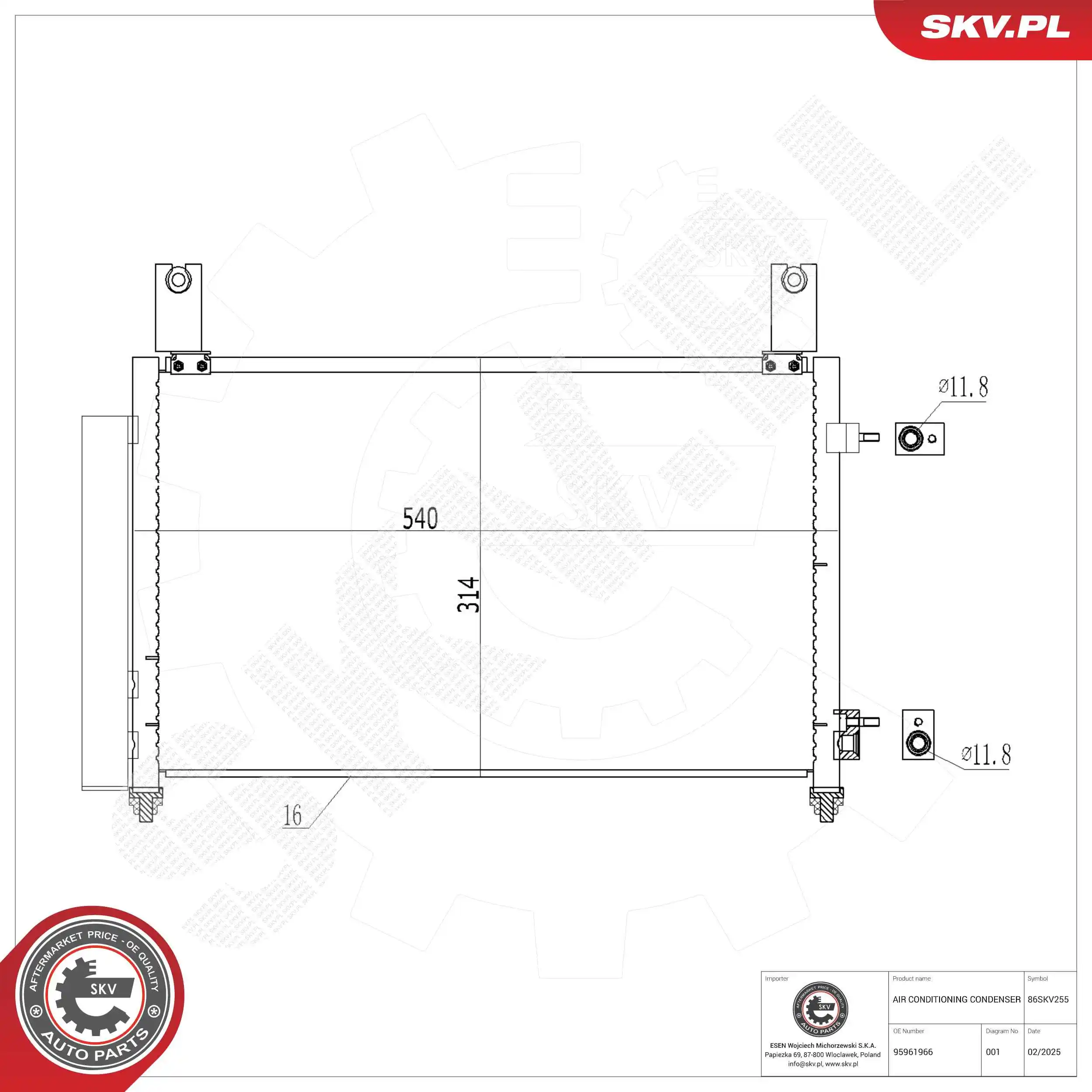 Condenser, air conditioning